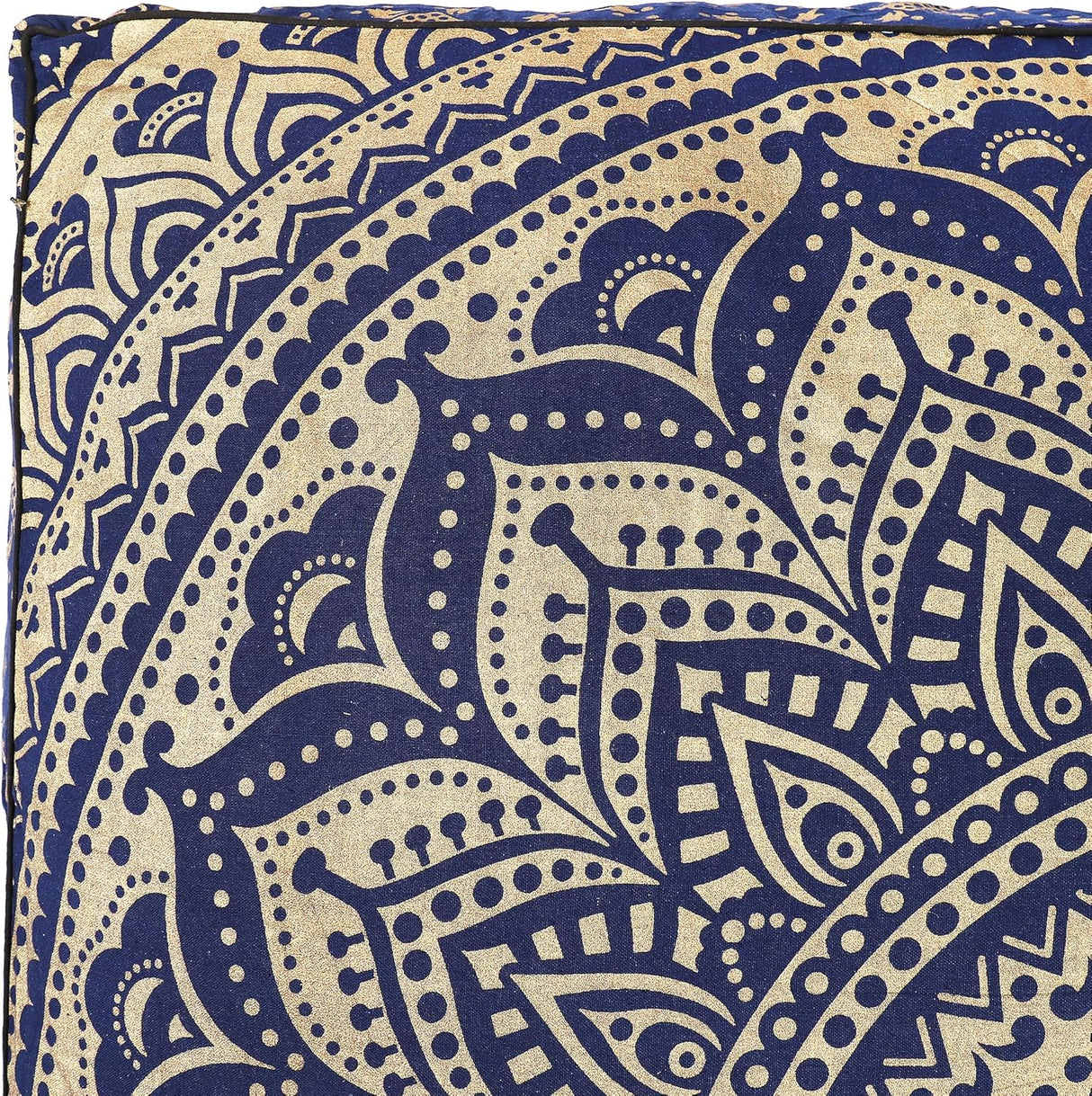 Popular Handicrafts - Cojín redondo diseño de mandala estilo hippie para suelo