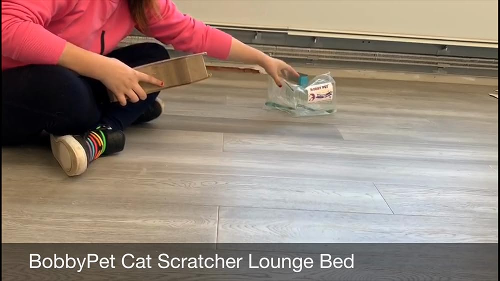 Cama redonda plegable de cartón corrugado para gatos