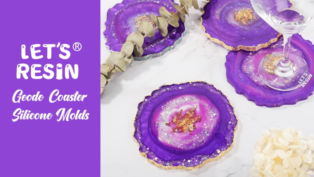 Moldes de resina para posavasos 4 unidades