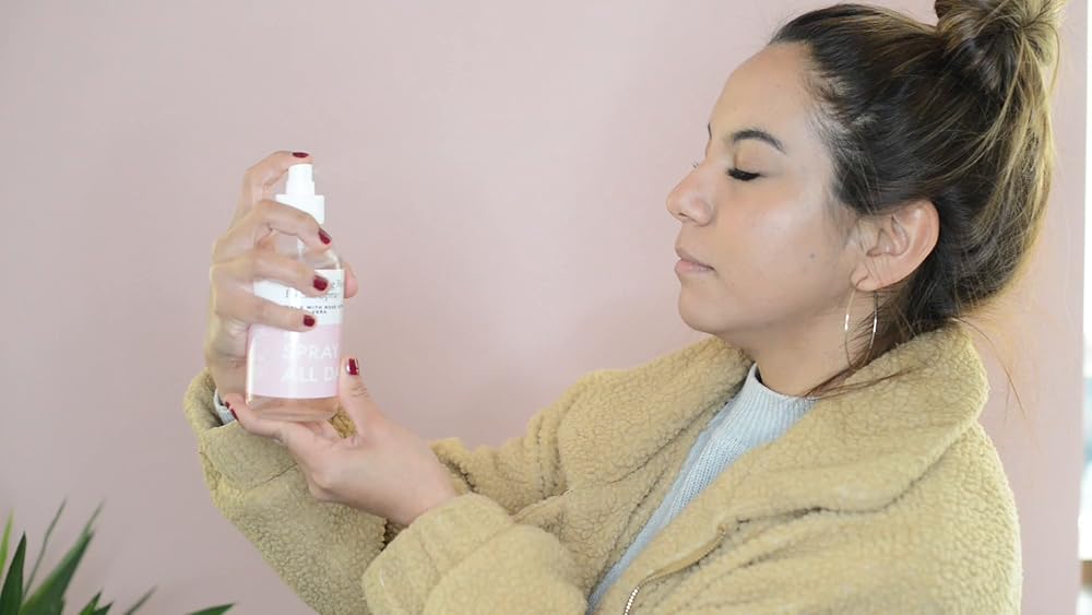 Grace and Stella Co. Rose Skin Collection - Espray facial de agua de rosa (240 ml / 8 onzas fluidas) y / o rosa de cuarzo Jade Roller Gua Sha