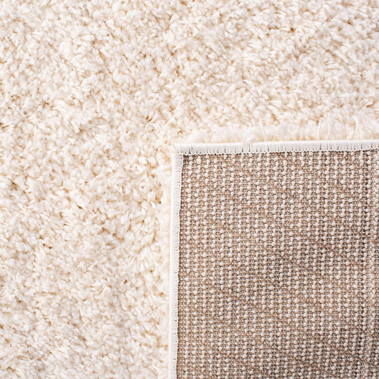 Alfombra de área shag premium 3' cuadrada SG151, 2 pulgadas gruesa