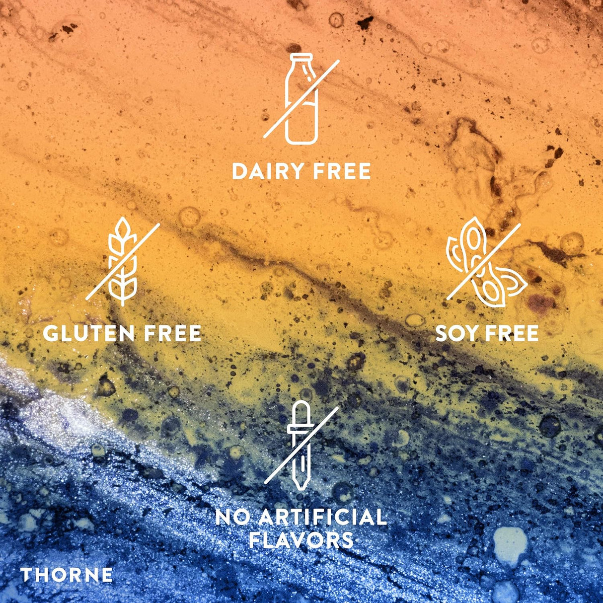 Polvo de fibra prebiótica y la flora gastrointestinal Thorne