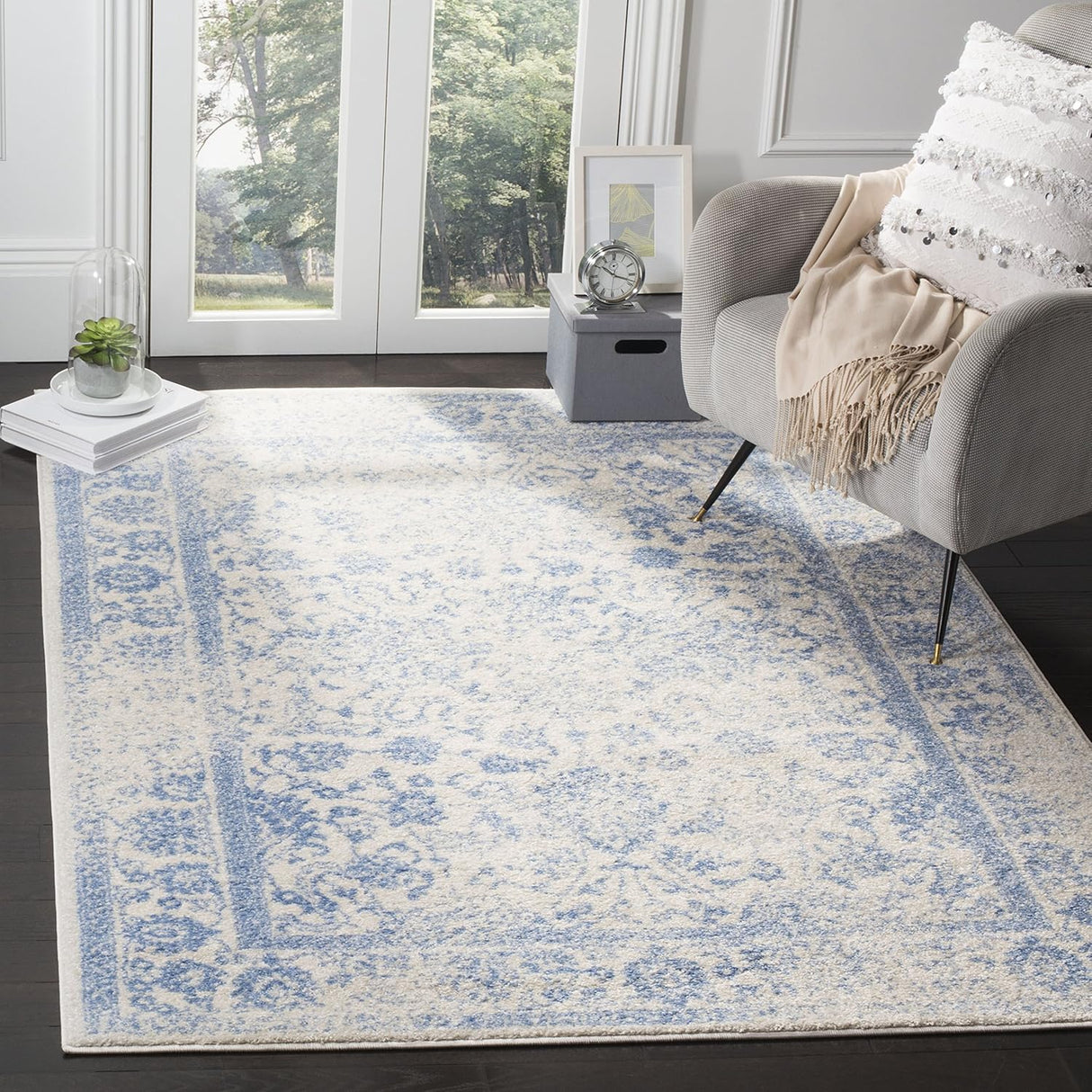 Alfombra Oriental Distressed 4' Cuadrada ADR109L