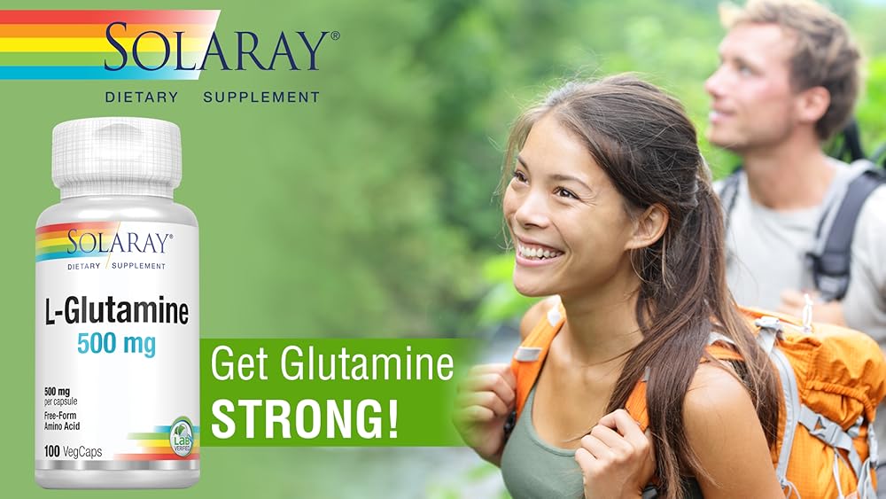 Suplemento de forma libre de L-Glutamina 500 mg