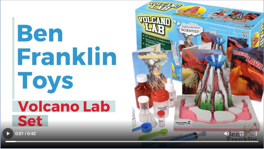 Kit de laboratorio científico para hacer volcán de aire