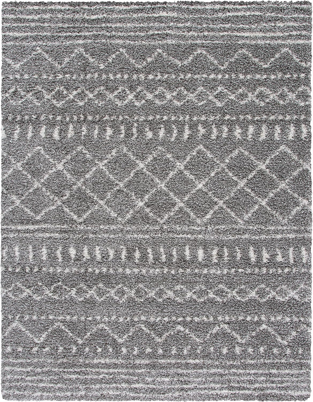 Alfombra área suave y gruesa estilo marroquí 9' x 12' ASG741B
