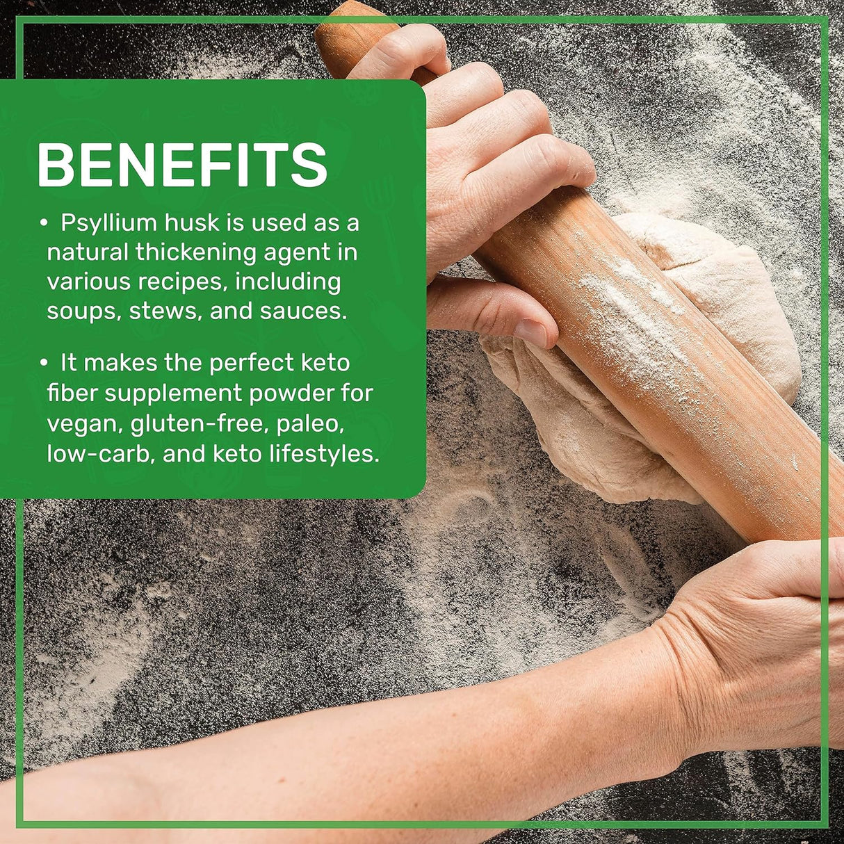 Jiva Organics Psyllium Husk 28 Oz - No GMO, Keto, Fibra Soluble