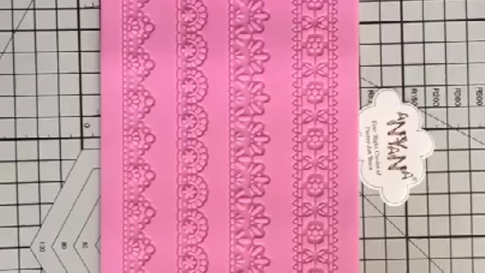 Molde de silicona de Banda de encaje para pasta de azúcar