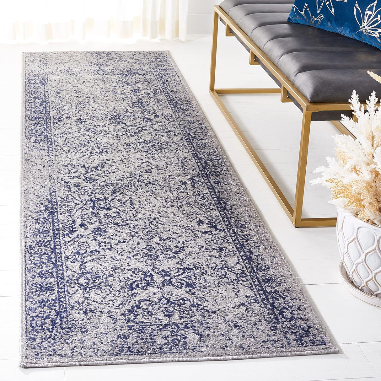 Corredor de Alfombra Oriental Distressed, Antideslizante, ADR109P