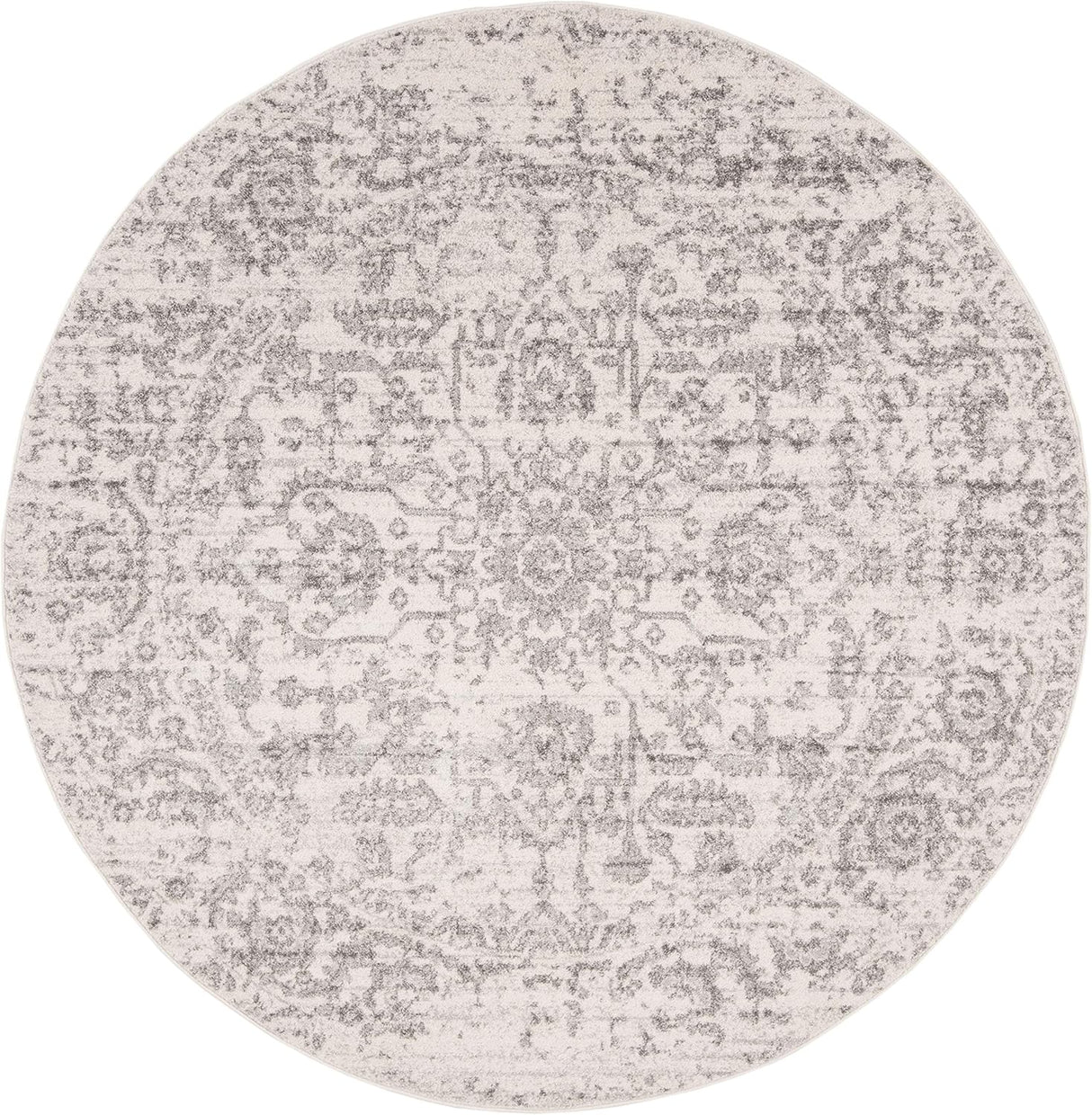 Alfombra Redonda, Diseño de Medallón, Ideal para Áreas de Tráfico (MAD603G)