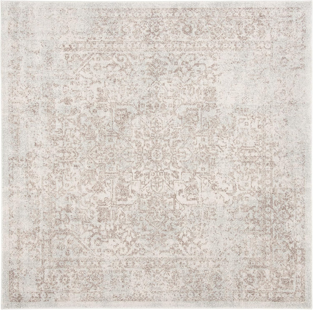Alfombra de área, diseño oriental, fácil cuidado, modelo EVK256E-3SQ