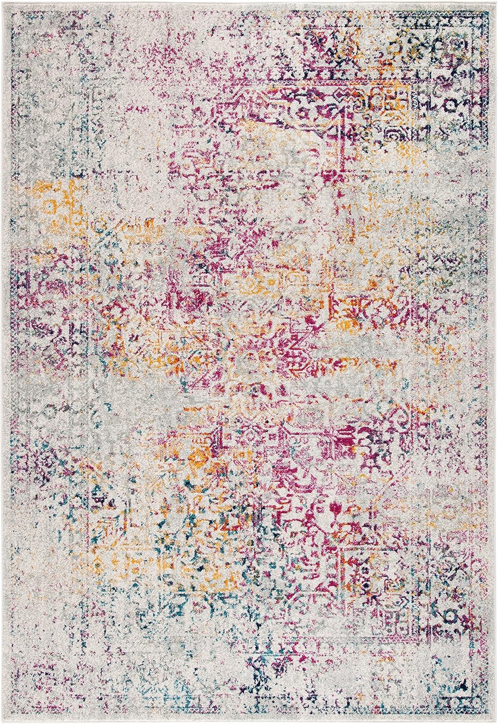 Alfombra Oriental Desgastada para Sala y Dormitorio EVK256Q