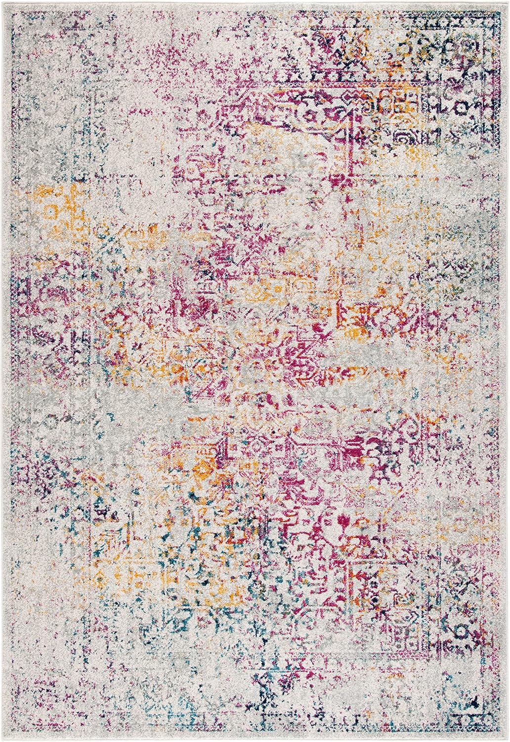 Alfombra Oriental Distressed para Sala y Dormitorio EVK256Q