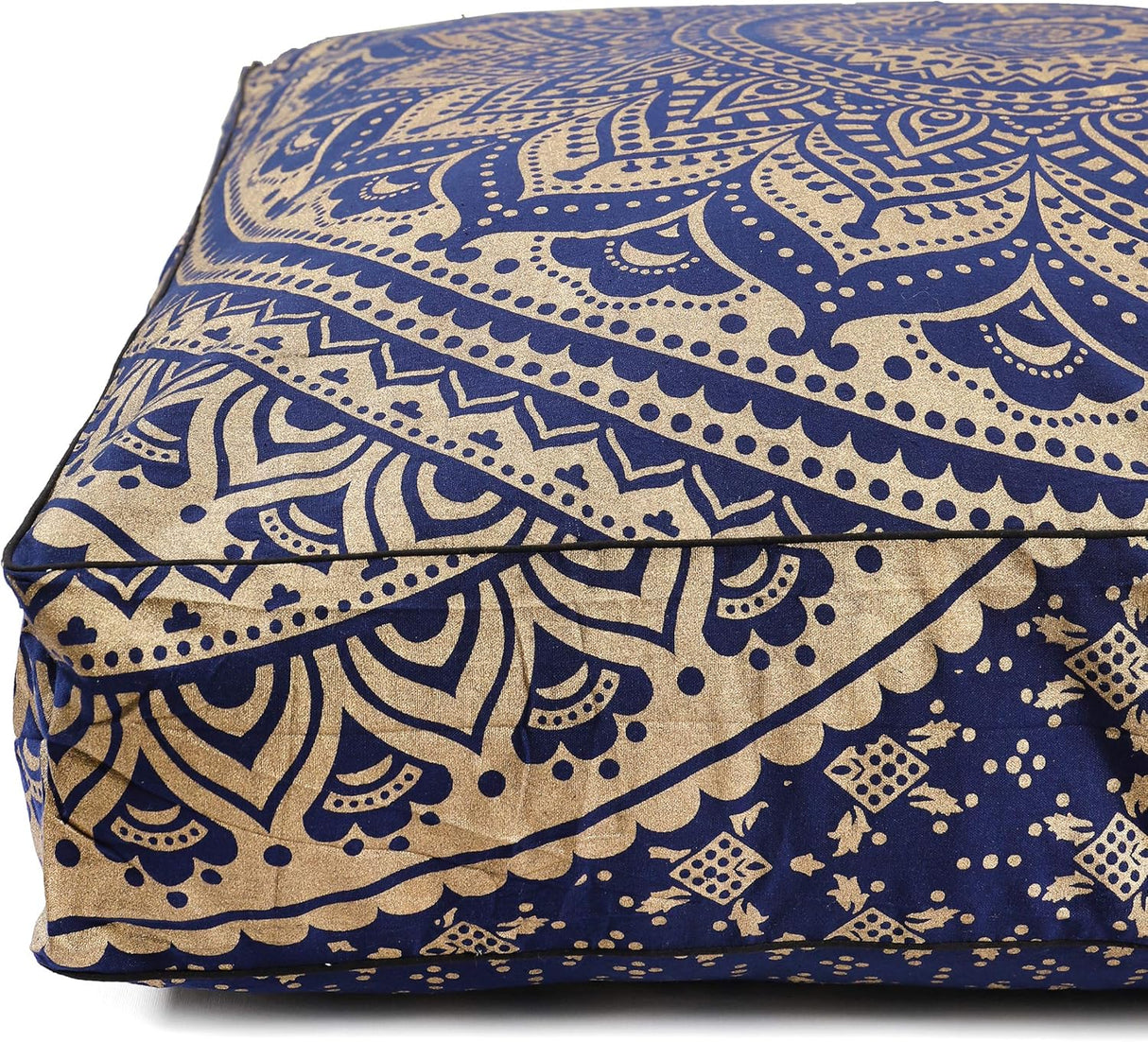 Popular Handicrafts - Cojín redondo diseño de mandala estilo hippie para suelo