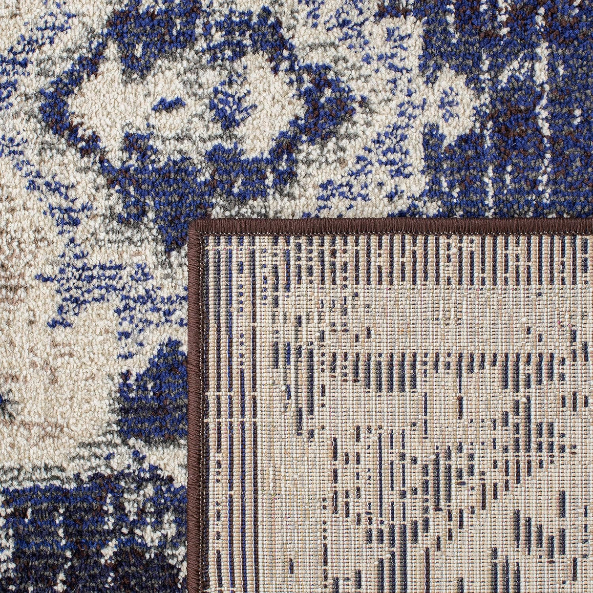 Alfombra de área Boho Chic, diseño medallón, modelo MNC243C