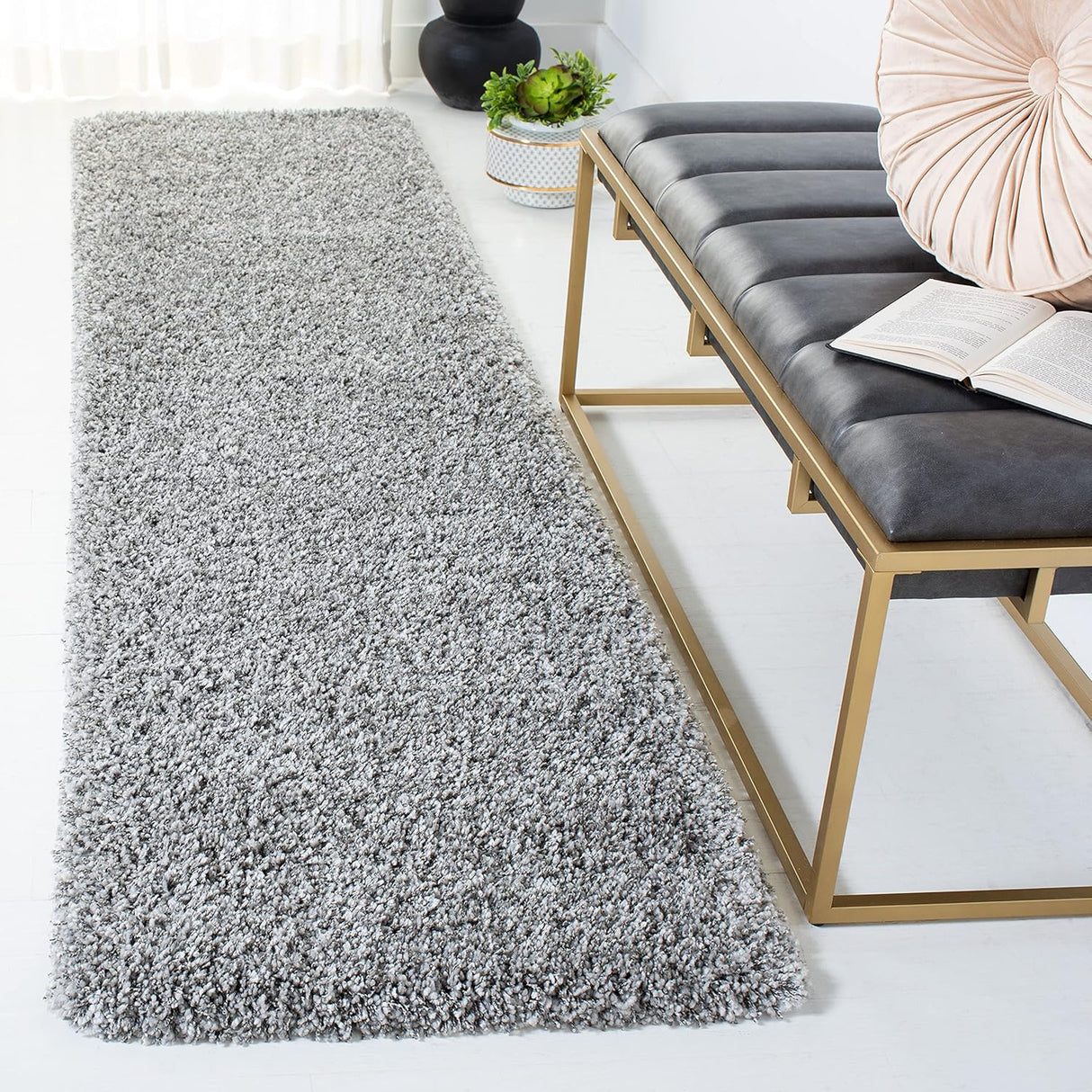 Alfombra Runner Shag, Antideslizante, Fácil Cuidado, SG151-7575