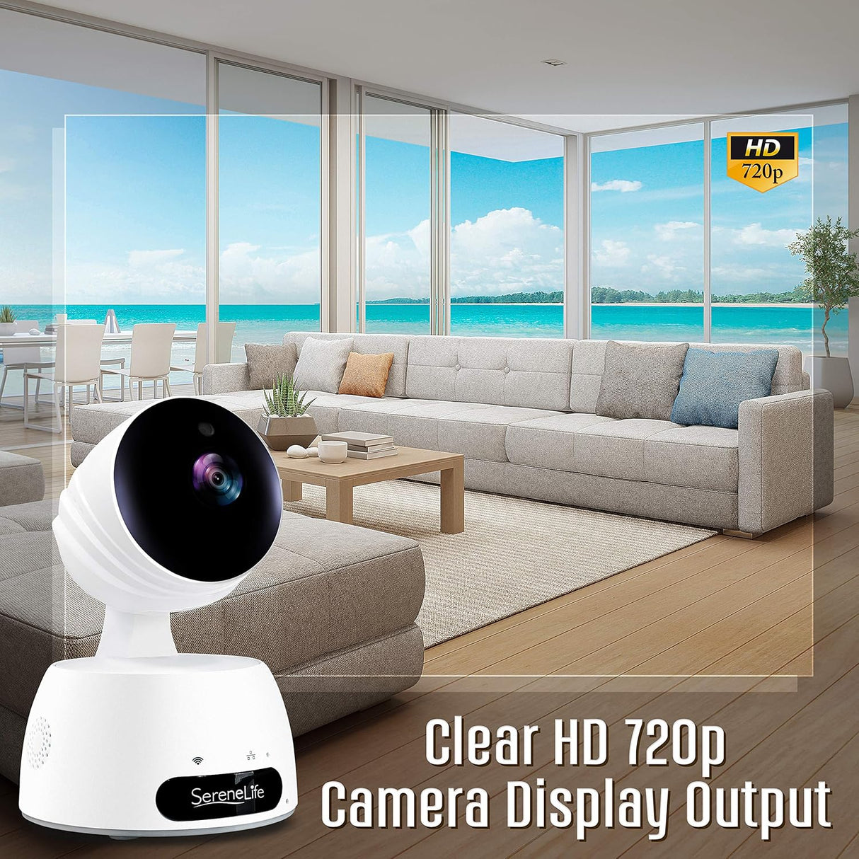 Cámara IP inalámbrica HD 1080p SERENELIFE IPCAMHD30