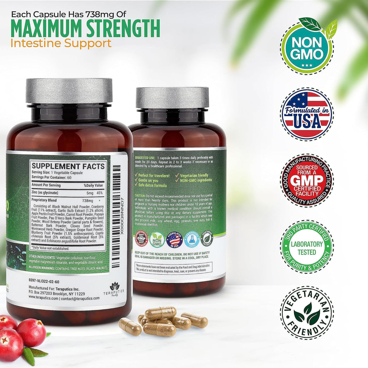 Suplemento IntestinePro de 10 días para personas con ajenjo