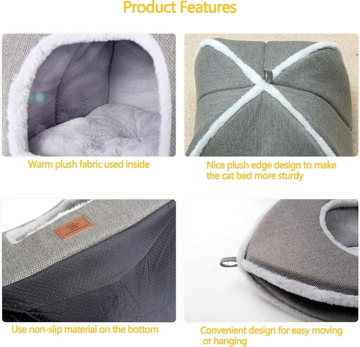 Cueva para Gatos, Marca XYZ, Suave y Caliente, Modelo ABC123