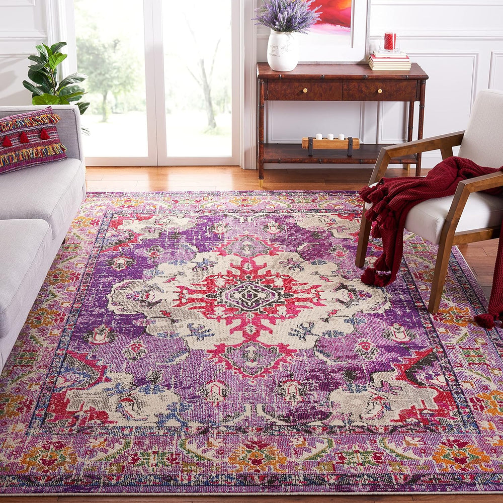 Alfombra Área Boho Chic Medallón Distressed, Modelo MNC243P