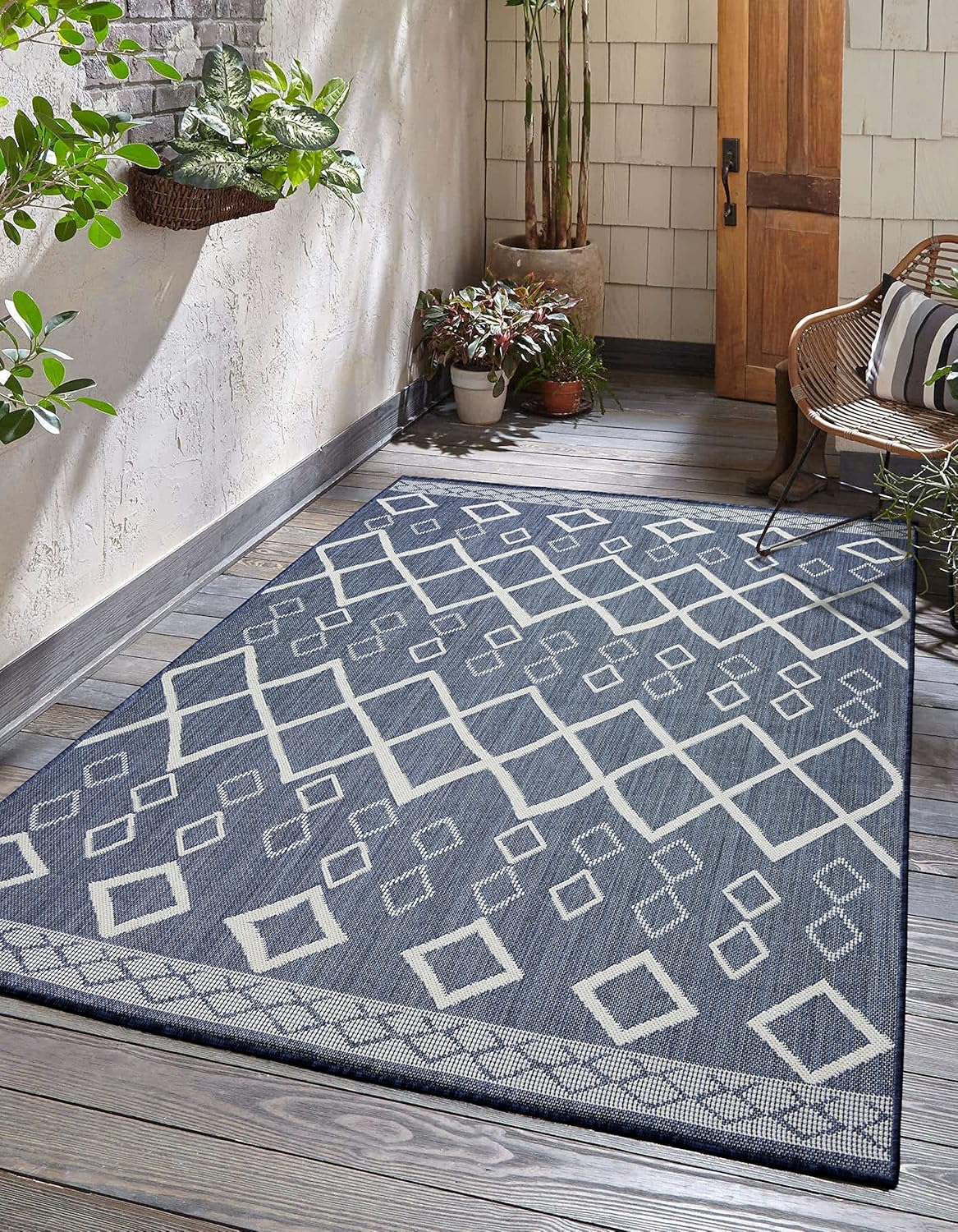 Adiva Alfombra Interior-Exterior Resistente 5' x 7