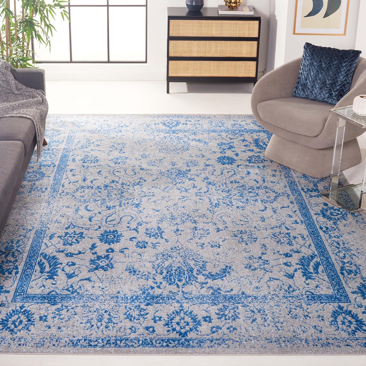 Alfombra de Área XL - Diseño Oriental, Fácil Cuidado, ADR109A