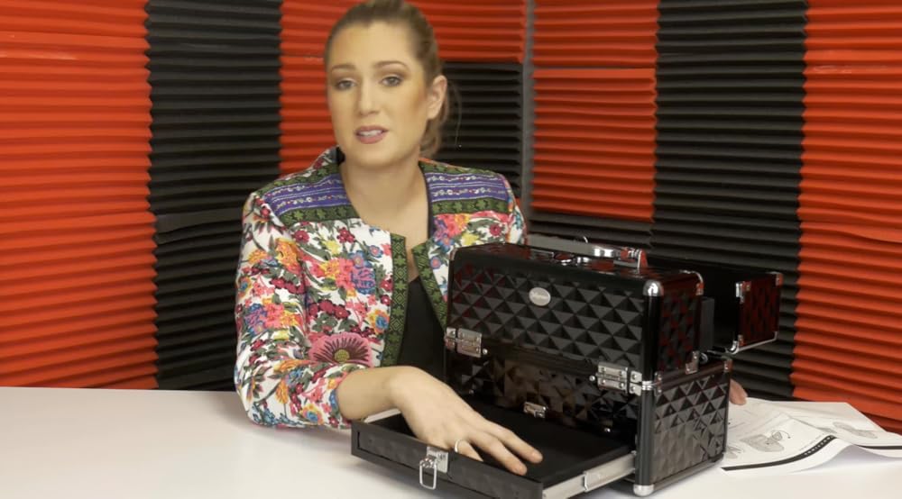 Joligrace - Maletín organizador de cosméticos con cajón