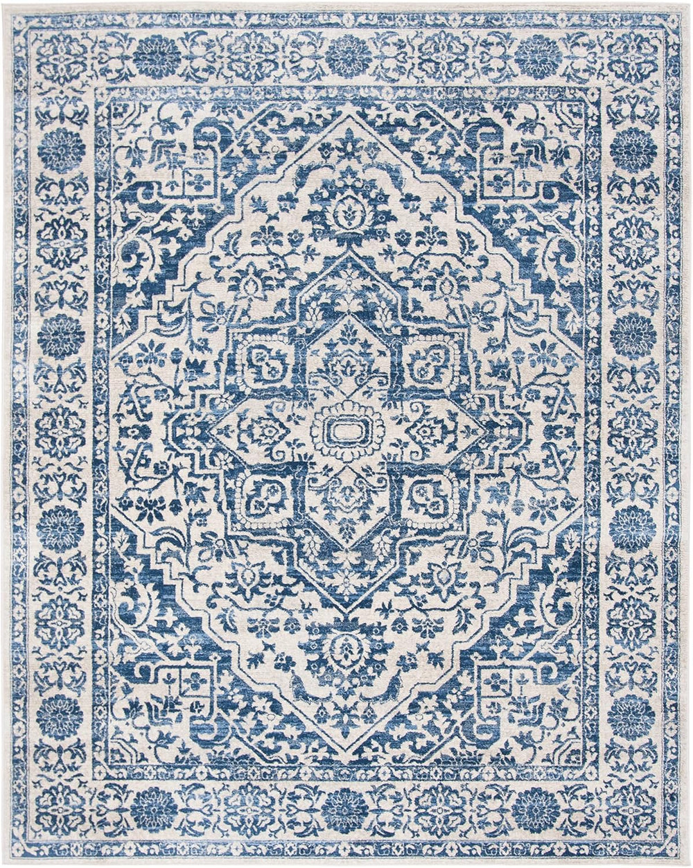 Alfombra de área, diseño medallón desgastado, modelo BNT832M