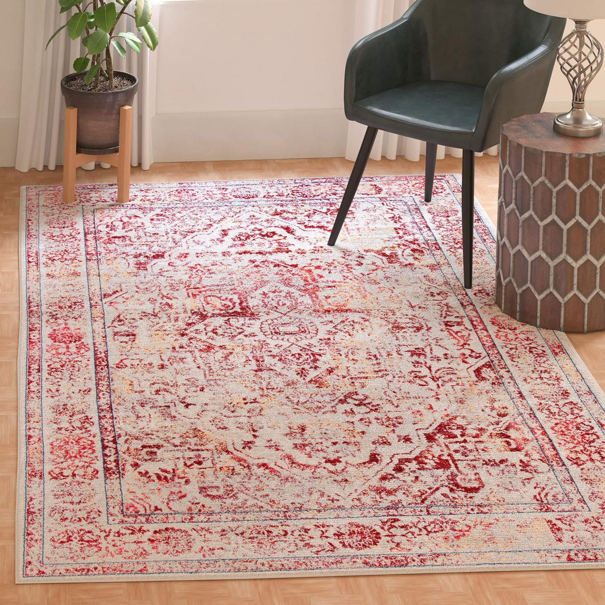 Alfombra Acento Medallón Desgastado 3' x 5' BNT832C