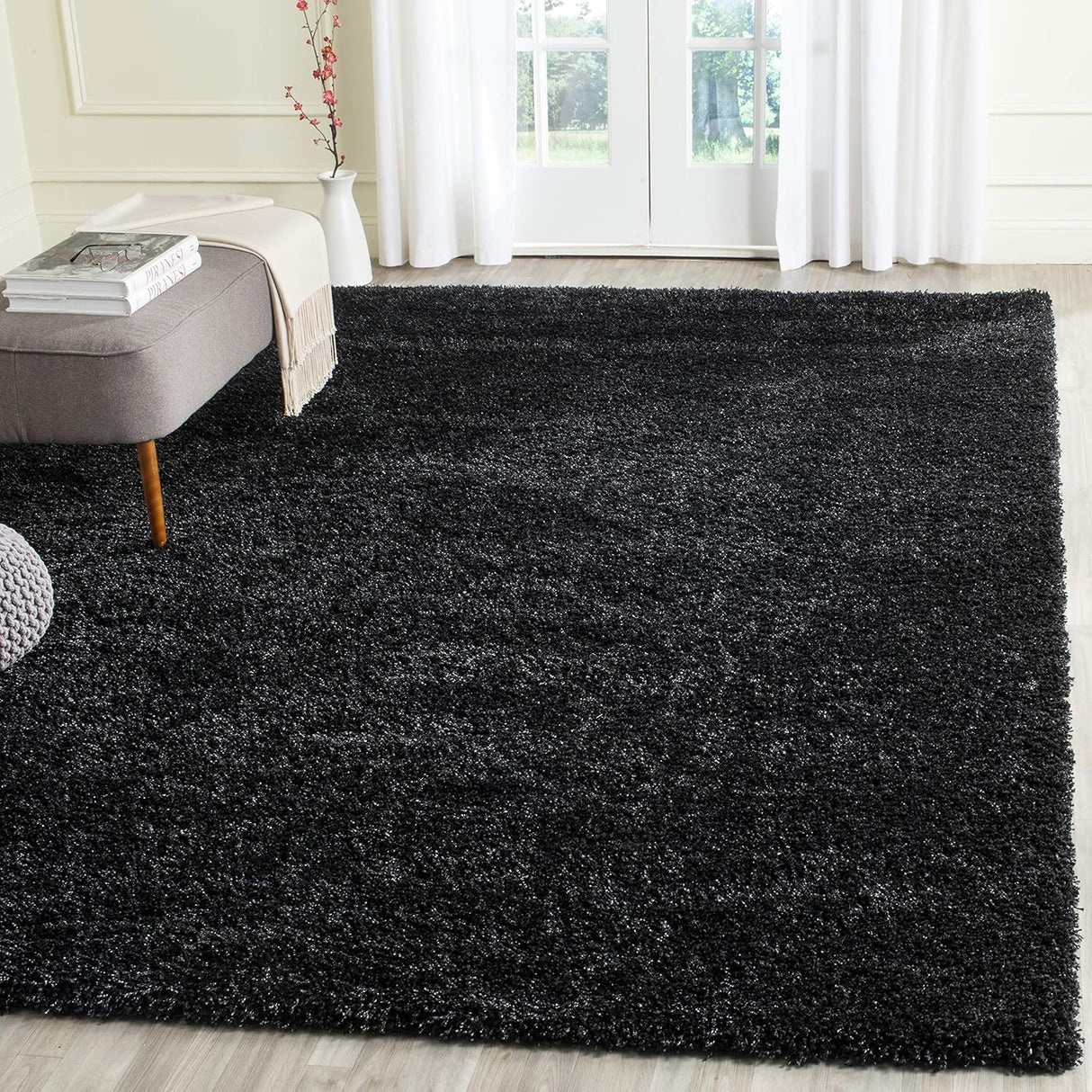 Alfombra Shag Grande, Antideslizante y de Cuidado Fácil, SG151-9090