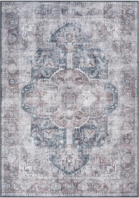 Alfombra Lavable 8x10 Adiva Antideslizante para Interior