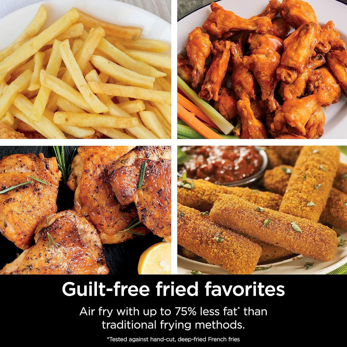 Freidora de Aire Ninja DZ071 6 en 1, Gran Capacidad 7QT