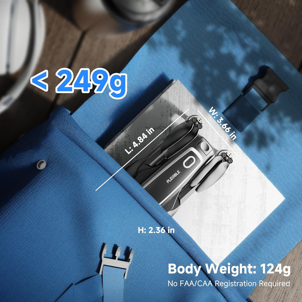 Drone con Cámara 4K, Brushless, FPV, WiFi, Voz, Regalos