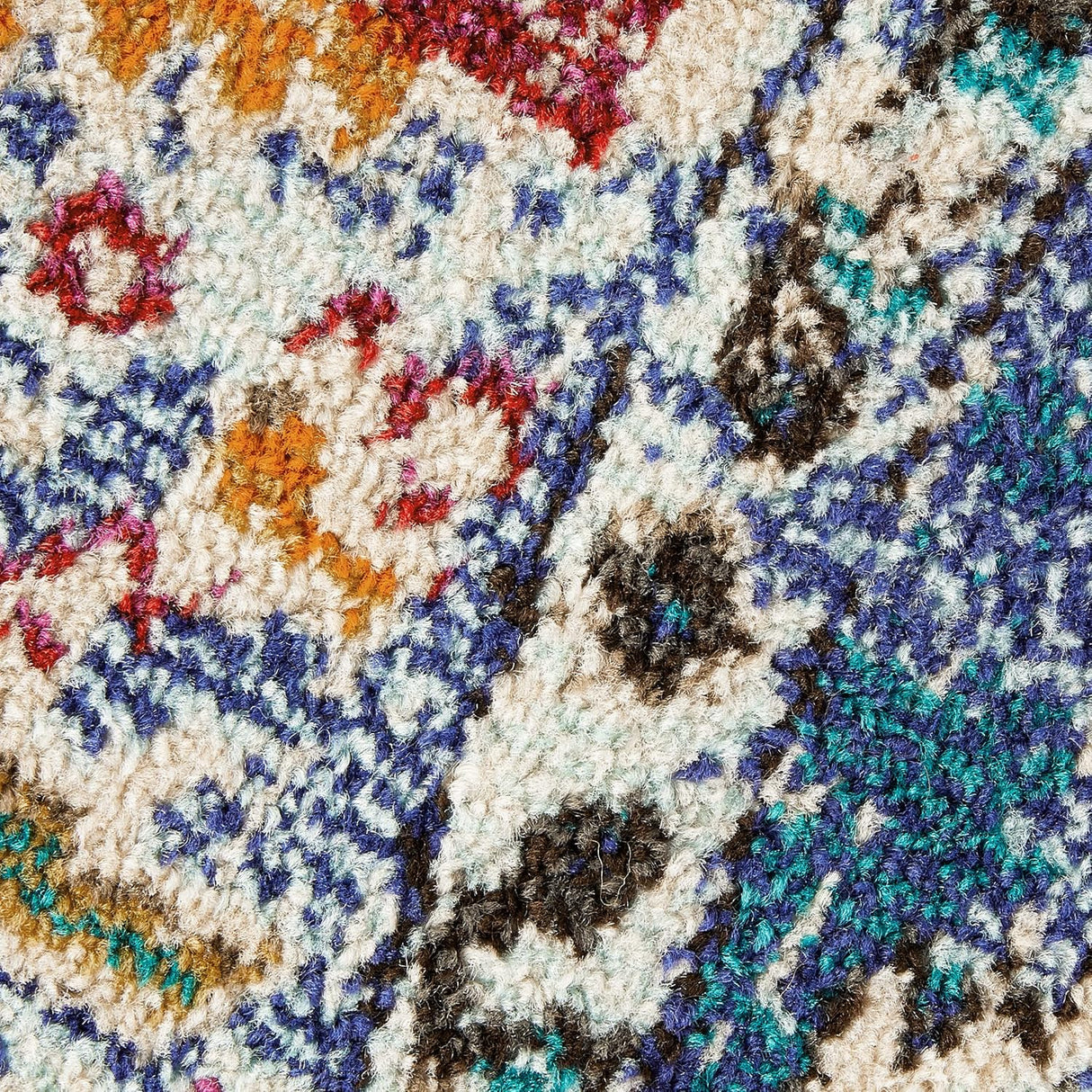 Alfombra Redonda Boho Chic, Diseño Medallón, Modelo MNC243N