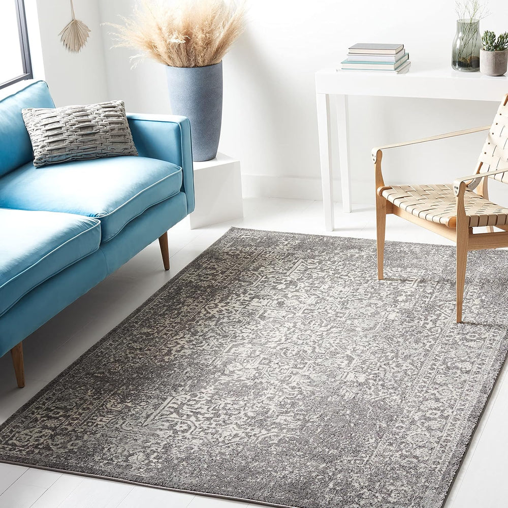 Alfombra de área, diseño oriental, fácil cuidado, modelo EVK256D