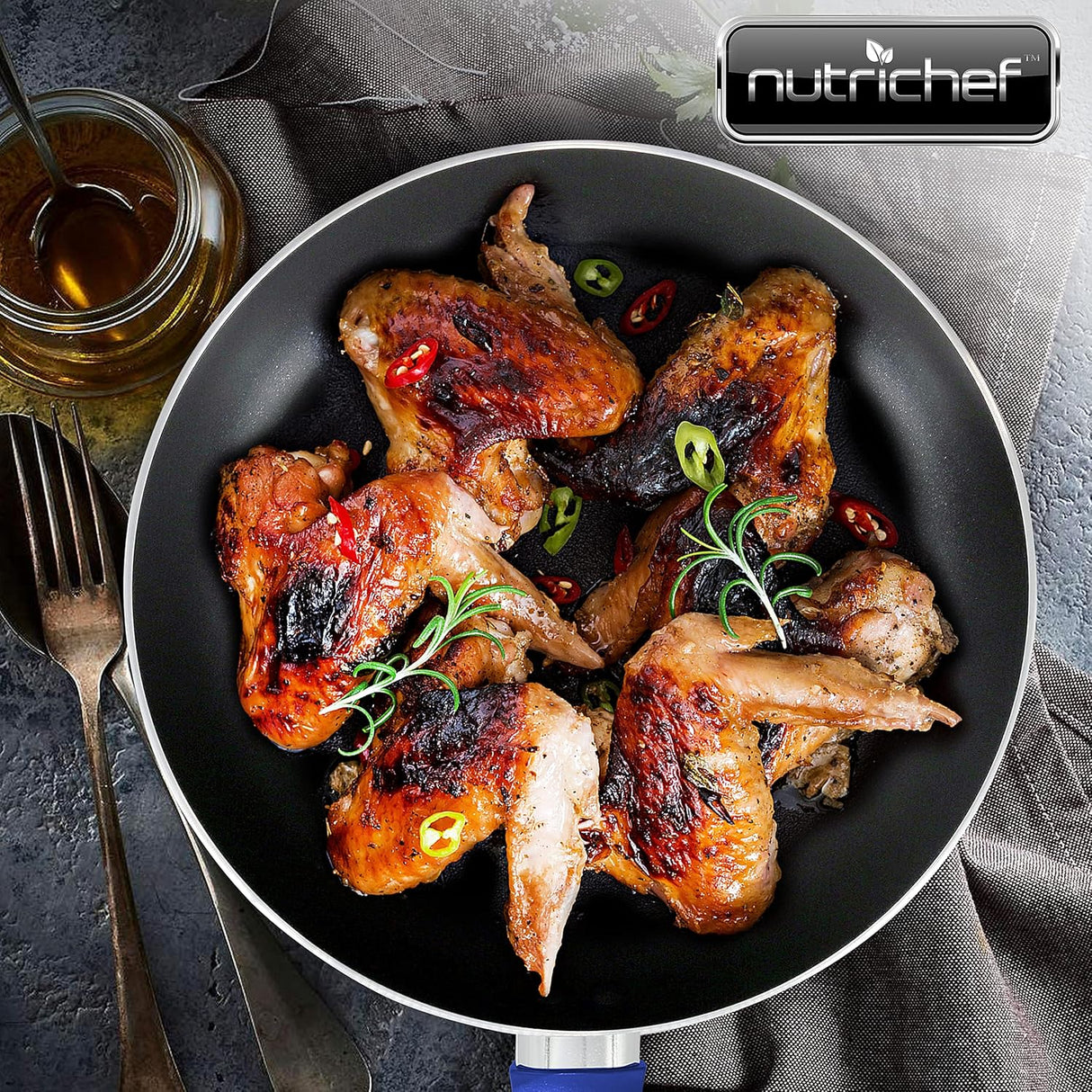 Sartén abierta mediana de 20cm antiadherente NutriChef