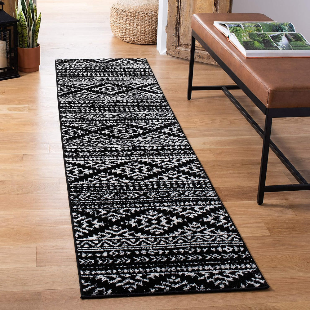 Alfombra Runner Tulum - Diseño Tribal Marroquí, Fácil Cuidado