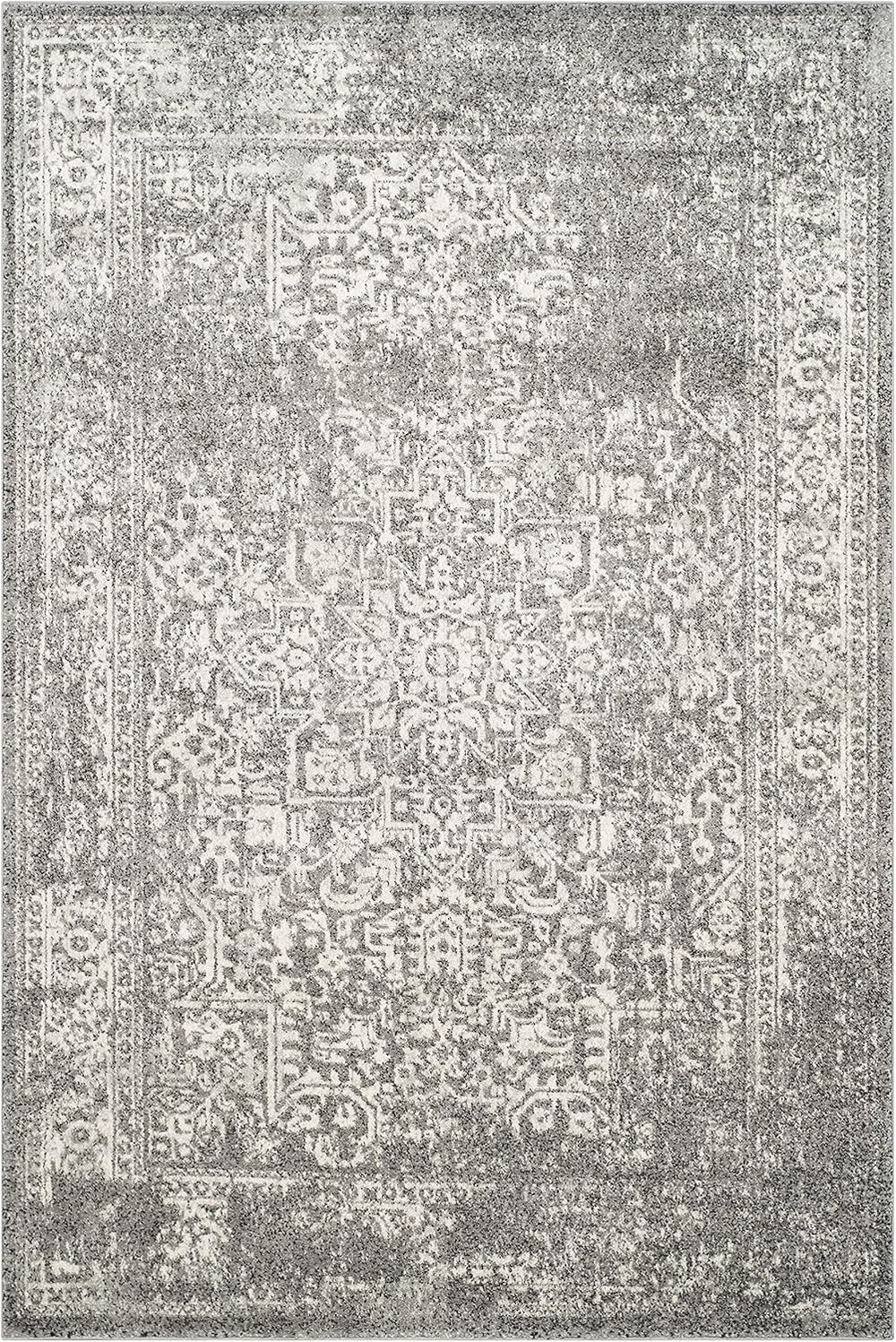 Alfombra Oriental Desgastada No Desprende Pelusa EVK256D