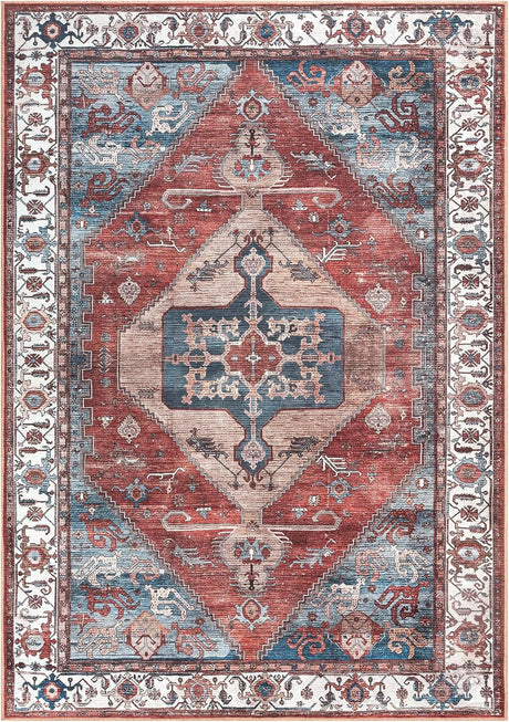 Alfombra Lavable 8x10 Adiva Antideslizante para Hogar