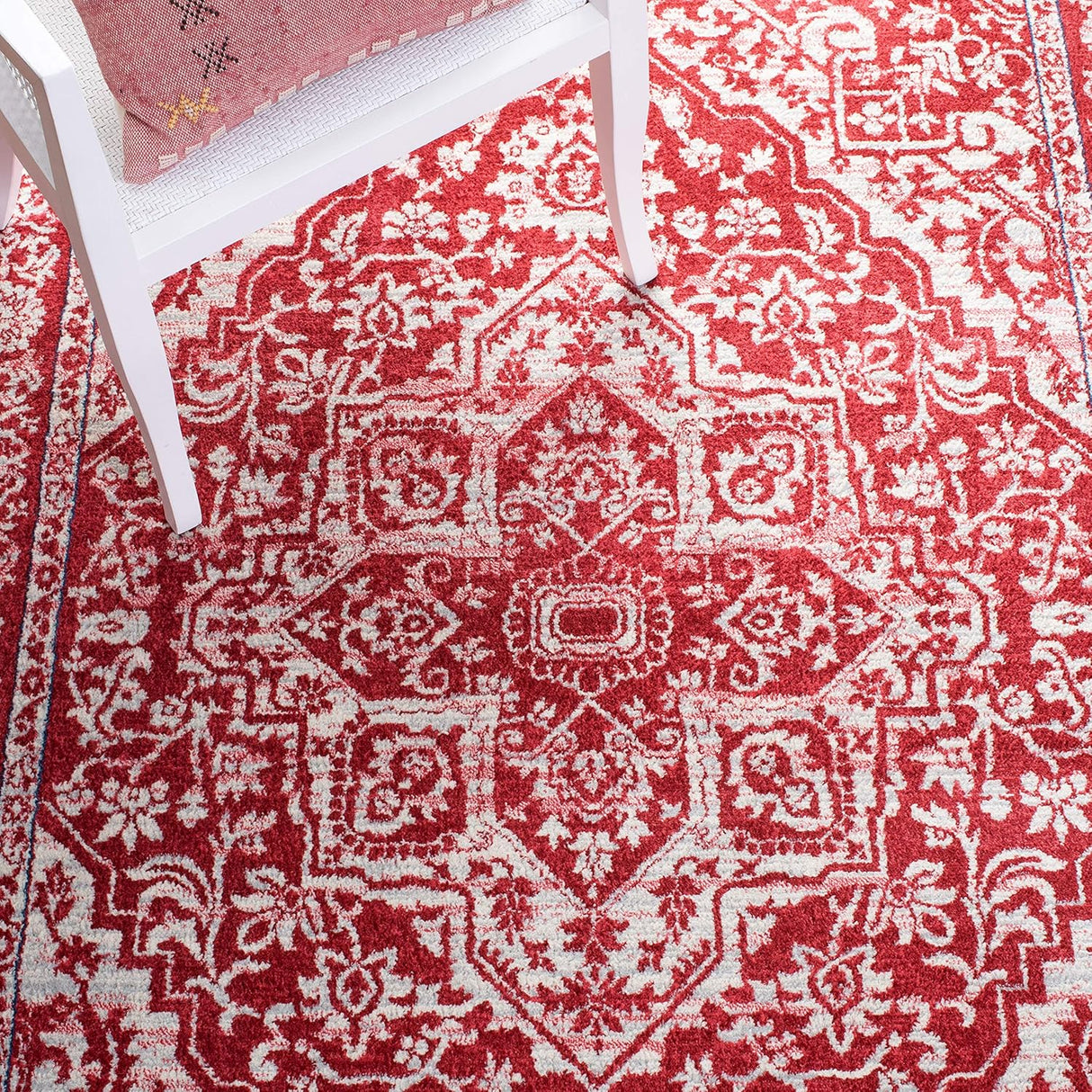 Alfombra Medallón Distressed No Desprende Pelusa BNT832Q