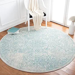 Alfombra Redonda Oriental Distressed 6'7 Modelo EVK256J
