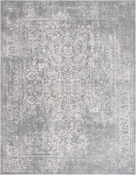 Alfombra de área, diseño oriental desgastado, modelo EVK256S