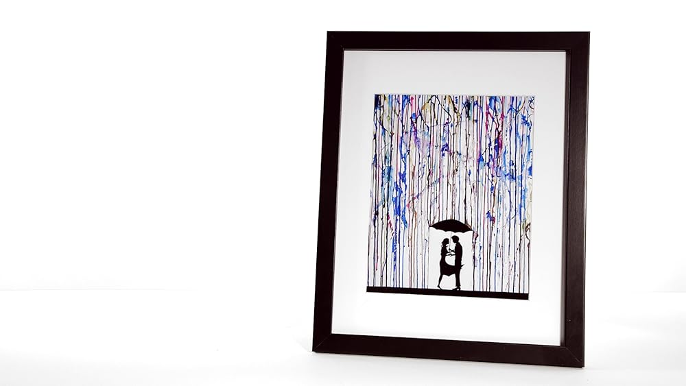 Marco amplio de 11x14 para fotos de 8x10 con alfombrilla