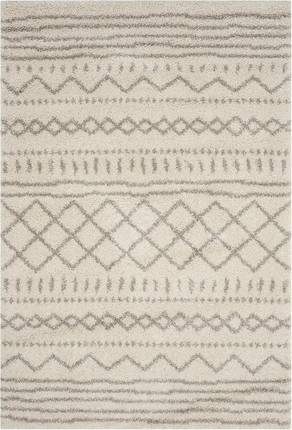 Alfombra Acento Shag, Diseño Marroquí, Ideal para Áreas de Tráfico