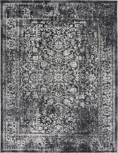 Alfombra de Área, Diseño Oriental Desgastado, Modelo EVK256R