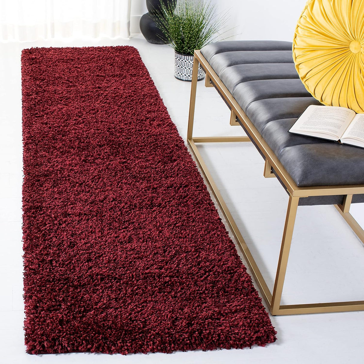 Alfombra Runner Shag - No se deshilacha, fácil cuidado, SG151-4242