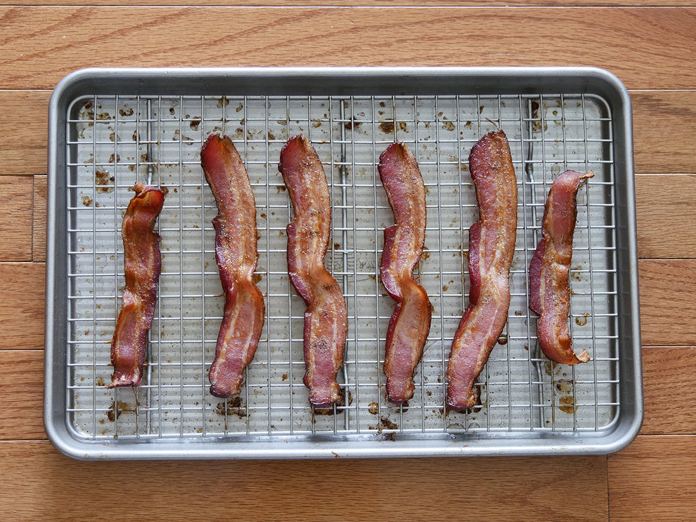 Bandeja para hornear y rejilla antiadherente para hornear