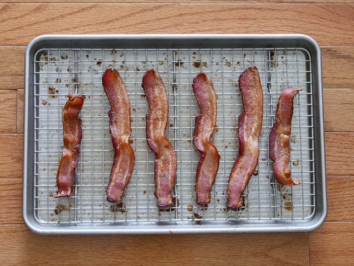 Bandeja para hornear y rejilla antiadherente para hornear