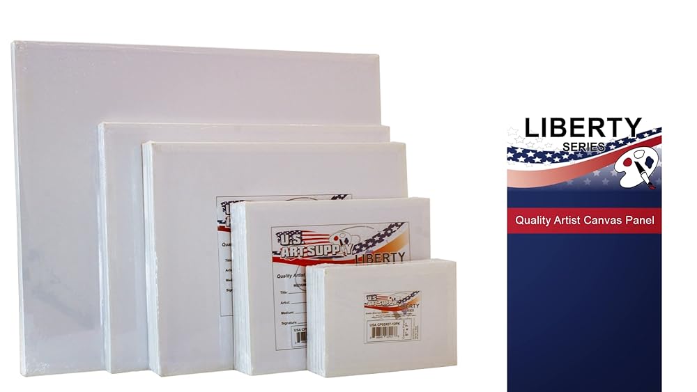 Juego de 24 paneles de lienzo de 8.0 x 10.0 in, sin ácidos