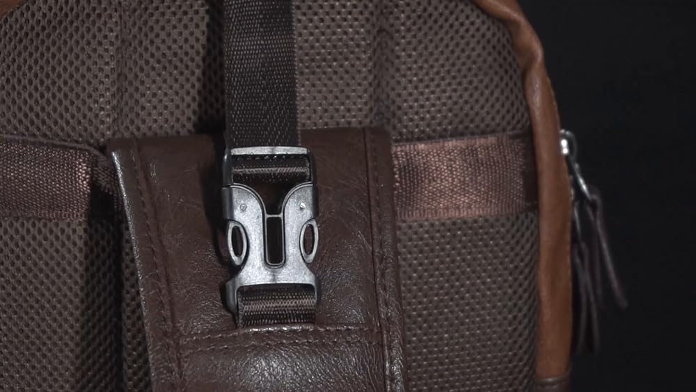 Bolso bandolero de piel para hombre color marrón. SDIYABOLO